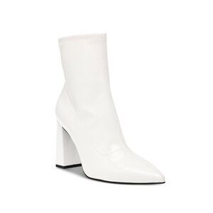 Wild Pair Womens 7 M White Patent Iloise Pointed Toe Booties NIB KH1